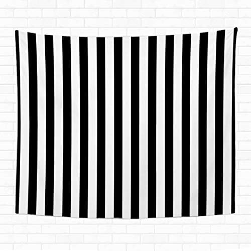 Topyee 60x80 Inch Tapestry Wall Hanging Stripe Black and White Striped Pattern Abstract Blank Classic Home Decorative Tapestries Wall Blanket for Dorm Living Room Bedroom