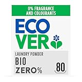 Ecover Zero Non-Bio Laundry Detergent Powder, For Sensitive Skin, Laundry Washing Detergent for Baby Laundry, 1 x 80 Washes, 1 x 4kg