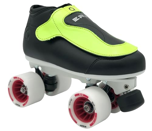 Image of Uniq Era Quad Speed Jam Roller Skates, ABEC7 Bearings | Removable tongue flaps, ABEC7 precision bearings, 62mm indoor speed wheels, lightweight composite outsole