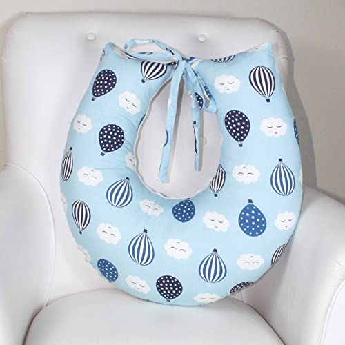 Almofada De Amamentação Com Laço, Balãozinho Azul Marinho