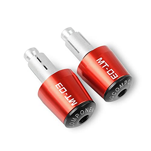 Embouts de guidon de moto rouge pour Yamaha MT03 2010-2019