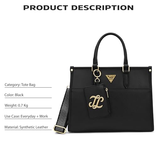Image of Lavie Signature Women's Ithaca Colourblock Tote Handbag for Women | Tote Bag for Work | Ladies purse | Stylish Shoulder Bag | Gift for Women