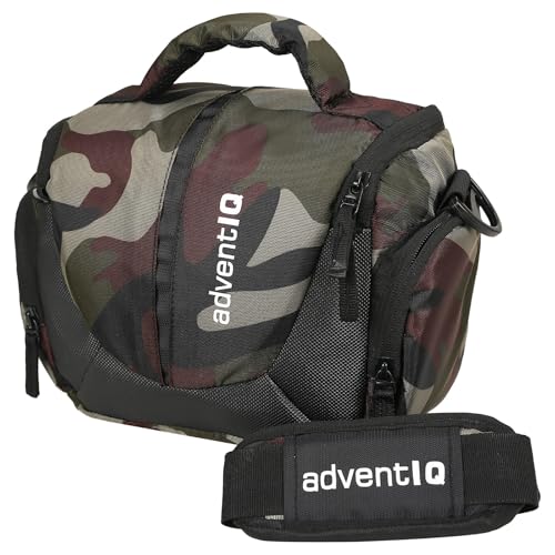 Image of Compact Captura Pro 0297 Camera Bag for DSLR & Mirrorless - Fits Nikon, Canon, Sony - Camera Bag for Travel - Shockproof Sling Case for Lens - Water-Resistant (Army Print)