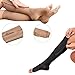 AHSGDVC AAGAZA Varicose Compression Stockings Zipper Compression Socks Women Slim Sleeping Beauty Prevent Veins Socks Edema Swelling Relief S-M greypink/80 (Color : Balck, Size : L-XL)