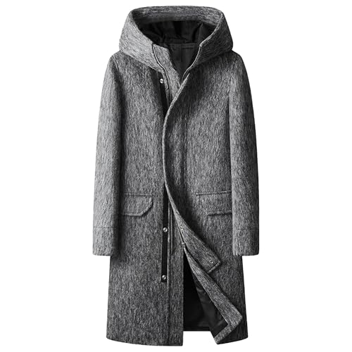 Manteaux mi-longs à capuche pour homme : fini le froid avec ce mélange solide et épais