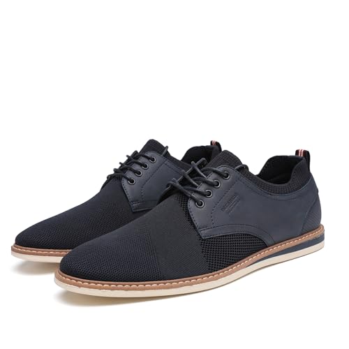 Image of DECARSDZ Mens Point Toe Dress Shoes Fabric Breeze Breathable Mesh Shoe