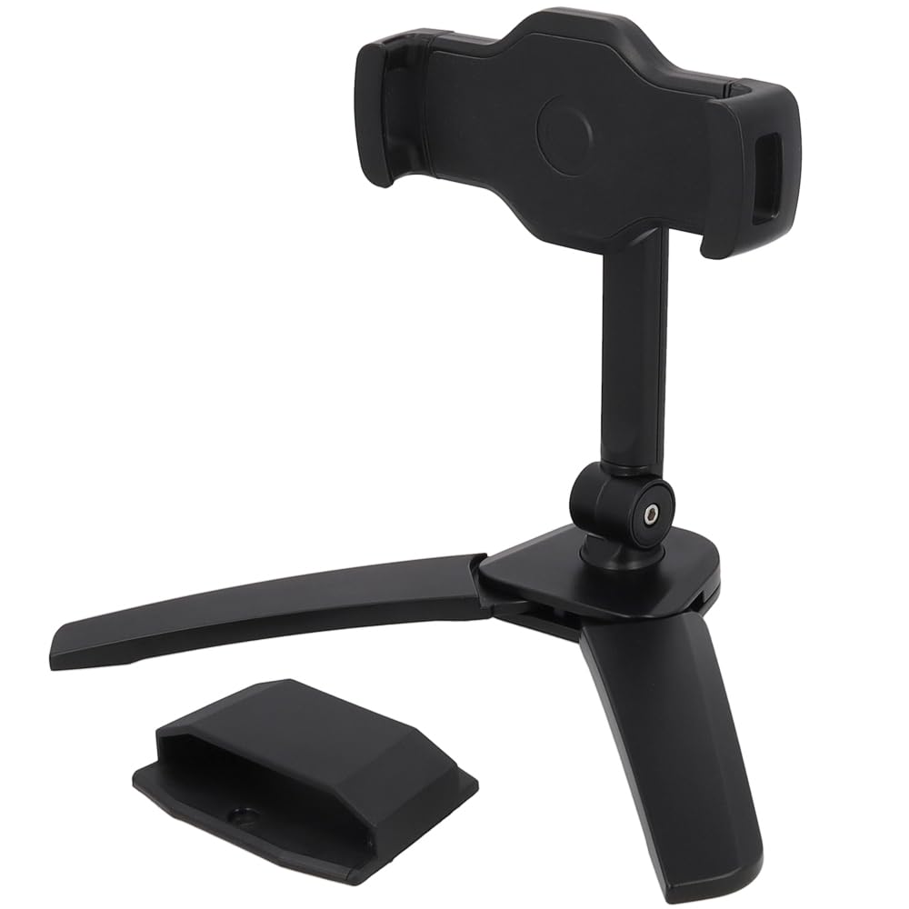 Soporte para teléfono móvil, smartphone, tableta, soporte para teléfono móvil, soporte de pared, metal negro