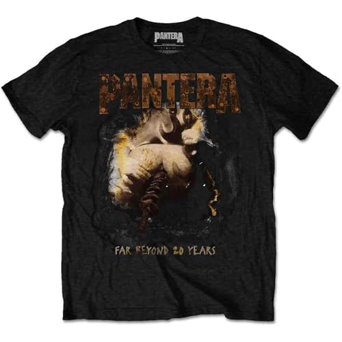 Standard Unisex Sizing Pantera T Shirt Uomo Far Beyond 20 Years Original Album Cover Nuovo Ufficiale Size XXL