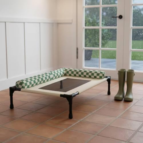 Lit surélevé pour chien M et chat niche confortable extérieur - 7