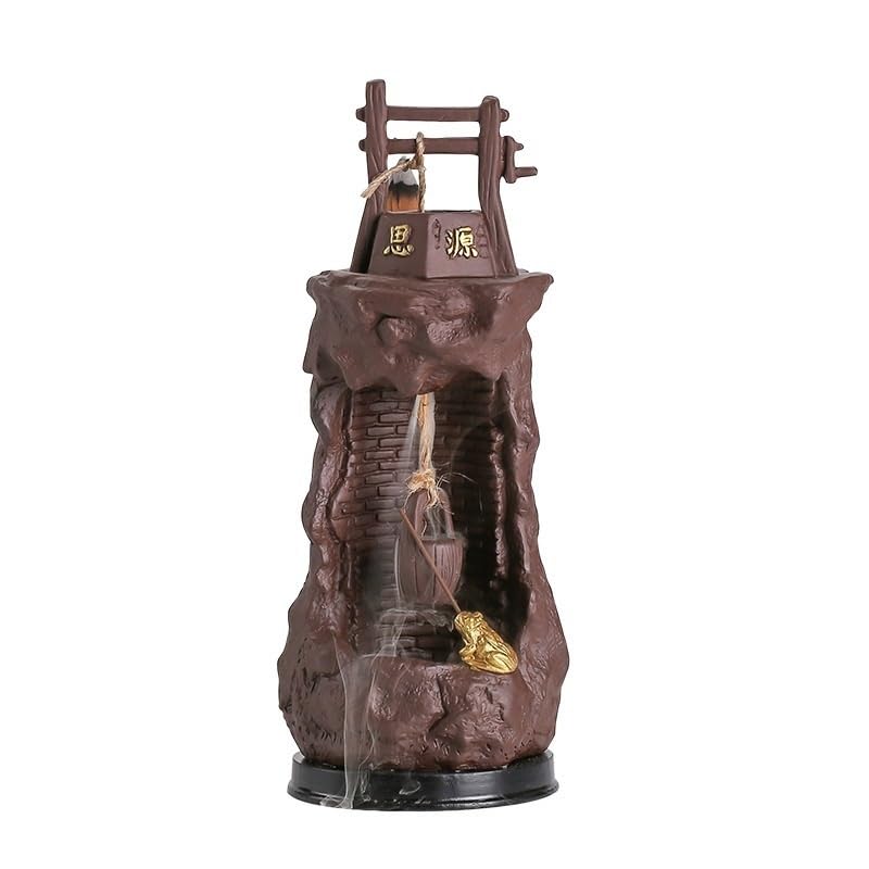 Porte-encens cascade en sable violet pour la maison et le bureau zen