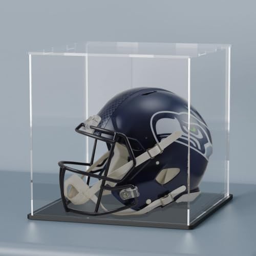 Image of Premium Acrylic Display Box with Black Base | Transparent Dust-Resistant Cube for Toys, Models & Memorabilia (12x12x12 inch)