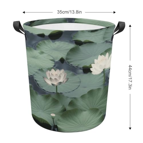 Panier à linge pliable avec lys noirs pour salle de bain - 3