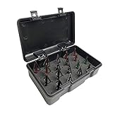 Smarkey Archery Broadheads 100 Grain 3 Fixed Blades Arrow Head Tips for Wolf Bear Deer Turkey Hunting -18pcs Storage Broadhead Case Package