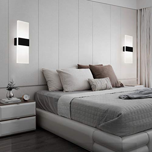 Mobestech Led Wall Light Modern Acrylic Wall Sconce Rectangle Wall Lamp For Bedroom Living Room Stairway Hotel Hallway Pathway Corridor #TOP3