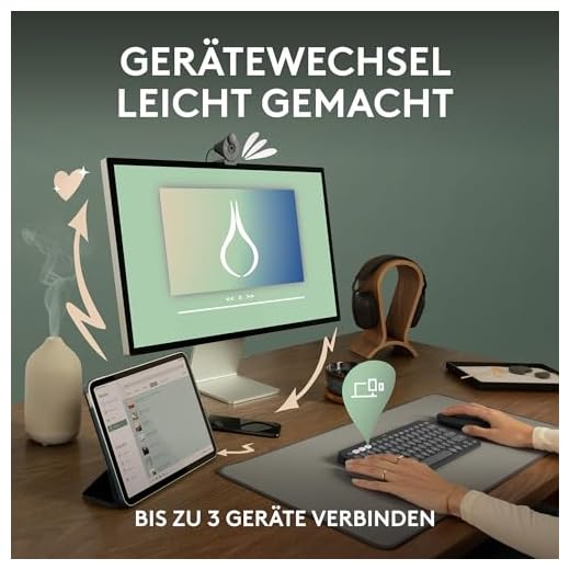 Logitech Pebble Keys 2 K380s Tastatur