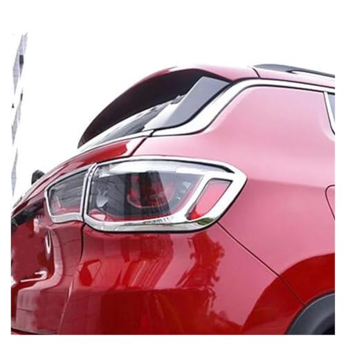Protector luz trasera para Jeep Compass 2017-2023 con marco embellecedor cromado 4