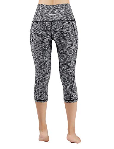 image for ODODOS Women's High Waist Yoga Capris with Pockets,Tummy Control,Worko