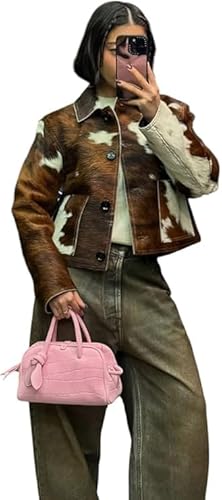 Women’s Retro Style Classic Wear Stylish Genuine Cowhide Leather Natural