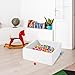 ENMOGO Foam Ball Pit for Toddlers Kids Square Soft Ball Pool Ideal Gift Play Toy for Children Kiddie Pools - White