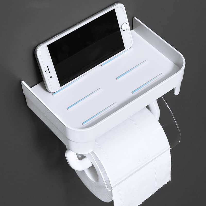 KOREA DeHUB Roll Paper Hanger Shelf ABS Punch-free Toilet Roll Holders Suction Cup Shelf