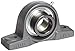 Hub City PB220URX1-7/16 Pillow Block Mounted Bearing, Normal Duty, Low Shaft Height, Relube, Eccentric Locking Collar, Narrow Inner Race, Cast Iron Housing, 1-7/16" Bore, 2.14" Length Through Bore, 1.811" Base To Height