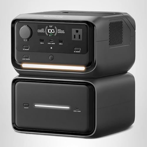 EcoFlow River 3 Plus Portable Power Station 286Wh + EB600 Battery (Expandable to 858Wh) — view 9