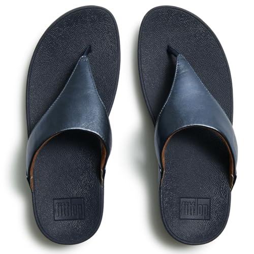 Image of FitFlop Womens Lulu Leather Toe Post Sandals