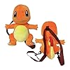 Pokémon Petit sac à dos en peluche pour enfant Soft Plush Backpack Sac en peluche douce Sangles réglables, Orange, S #2
