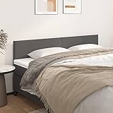 Photo Gallery refined testiera 2 pz grigio 90x5x78/88 cm in similpelle Photo Gallery refined testiera 2 pz grigio 90x5x78/88 cm in similpelle