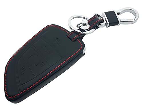 Protection clé BMW X1 X5 Série 5 : housse cuir noir anti-choc pour éviter les rayures