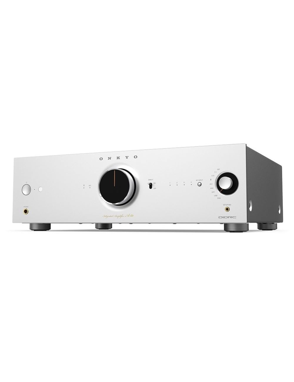 Onkyo A-50 Amplificatore Integrato di Rete Soluzione Tutto in Uno con Dirac Live - Silver