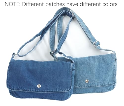 Bolso Hobo de Mezclilla estilo casual ligero retro para viaje miniatura 7