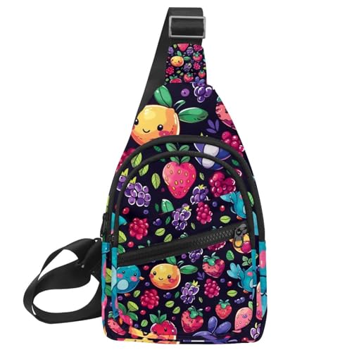 Mochila cruzada de dibujos animados para llevar lo esencial en running y entrenamientos