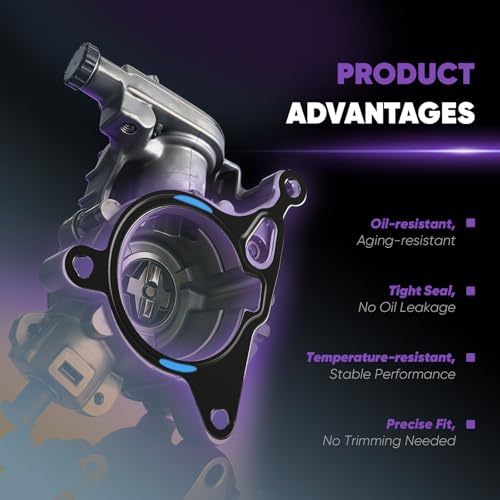 Image of 06H103121J 5Pcs Engine Timing Cover Vacuum Pump Gasket Vacuum Pump Seal 1.8T 2.0T Replacement for Audi A3 A4 A5 A6 A7 A8 Q3 Q5 TTRS VW Jetta Passat Tiguan Golf Seat Skoda