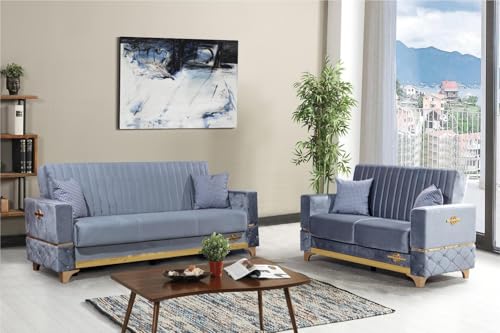 Sofa Suite | Juego de sofás para sala de estar | Sofás y sofás de asiento | Redefiniendo la comodidad y el estilo en tu espacio vital con nuestro elegante, incluyendo envío y delıvery (3+2 plazas,