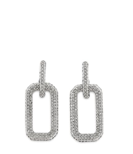 Boucles d'oreilles AllSaints Pavé Link Drop en anthracite pour femme