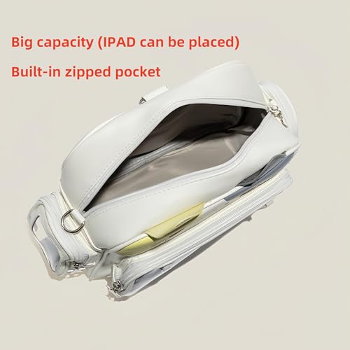 Image of Kawaii Ita Bag Backpack with Insert Cute Cat Crossbody Shoulder Bag Big Capacity Japanese Pin Display Bag (Tricolor)