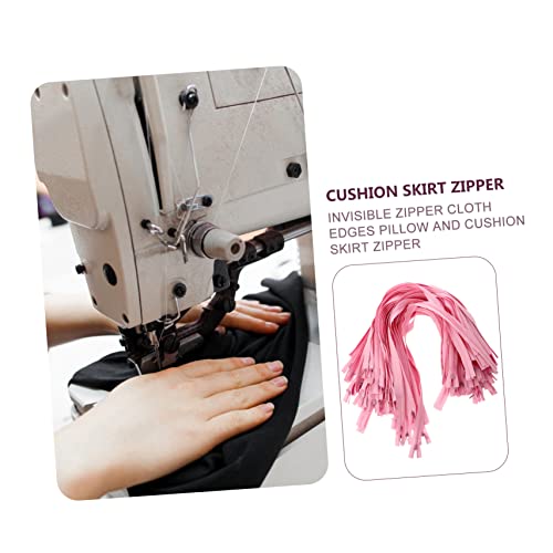 Sewroro 100 Pçs Zíper Oculto Selvage Metal Zíper Deslizantes Zíper Inferior Deslizantes Zíper Slider