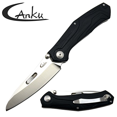 Canku C06 Folding Knife 440C Blade Tactical EDC Hunting Pocket Knife G10 Handle Camping Outdoor Tool Knife