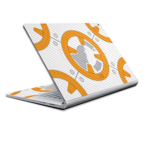 Image of MightySkins Carbon Fiber Skin for Microsoft Surface Book 2 13 inch (2017) - Baby Bot,Protective, Durable Textured Carbon Fiber Finish,Easy to Apply, Remove, and Change Styles,
