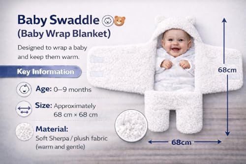 Image of BRANDONN Baby Blanket Newborn Carry Nest | Soft & Breathable Lounger for Newborn | Portable Bedding for Supervised Rest & Travel | Lightweight Infant (0-9 Months)