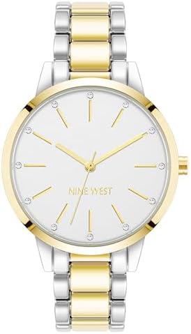 Nine West Women's Crystal Accented Bracelet Watch