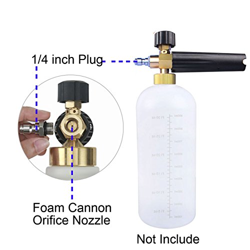 RIDGE WASHER 1.1mm Foam Cannon Orifice Nozzle, Universal Thread Tips, 2-Pack