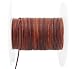 Glory Qin Dressed Brown Soft Round Genuine Jewelry Leather Cord Leather Rope (1mm 10 Yards)