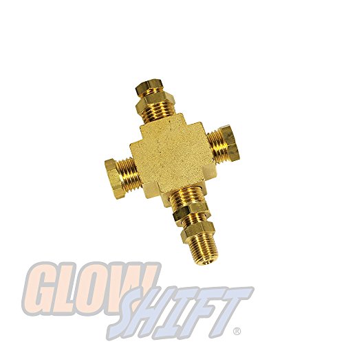 Buy GlowShift 1/827 NPT TFitting Sensor Thread Adapter for Pressure