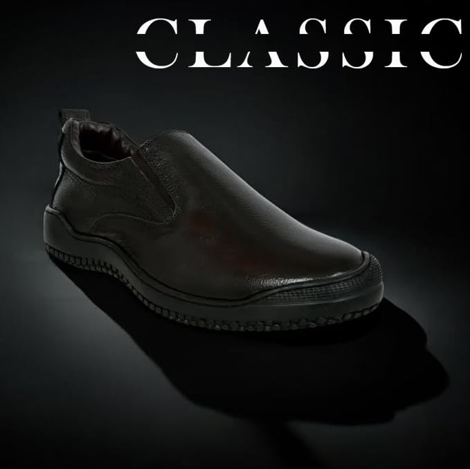 Image of Allen Cooper Shoes Genuine Original Leather Casual /Formal Lace-up Shoes (Color Options- Black /Brown, Sizes- 6,7,8,9,10)