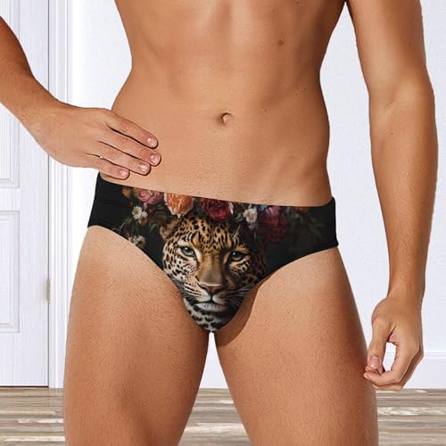 Painter Leopard Men's Swimsuit Bikini Briefs Swim Underwear Stretchy Swimwear2