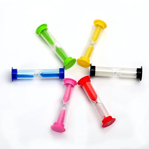 Sand Timer-Pkman Colorful Sandglass Hourglass Sand Clock Timer/Hourglass Timer Suitble For Kitchen,Classroom,Home,Office,Game Timer 30Sec / 1Min / 2Mins / 3Mins / 5Mins / 10Mins (6Pcs) #TOP4