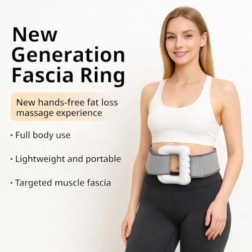 Image of Bitronix Belly Fat Burner Massager Belt Electric Fascia for Abdomen Waist Slimming Body Shaping Vibration Heat Therapy Portable Abdominal Toning Device (MULTICOLOR)