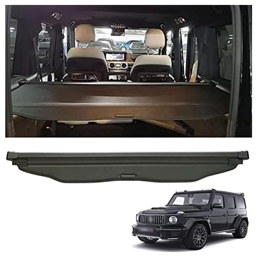 HJKJAMZ Bagage Cargo Shield, for M ercedes Ben-Z G Klasse W464 G63 G500 G550 2019-2021 Bilstam gardin Sekretess Skyddsskydd